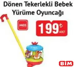 MGS OYUNCAK DÖNEN TEKERLEKLİ BEBEK YÜRÜME OYUNCAĞI fiyat ve kampanya bilgisi